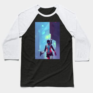 cyberpunk assassin girl Baseball T-Shirt